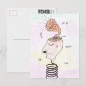 Music in my head feestdagenkaart (Voorkant / Achterkant)