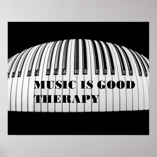 Music is Good Therapy Poster (Voorkant)