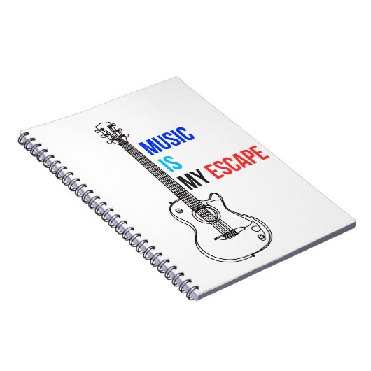 Music is my escape notitieboek (Rechterzijde)