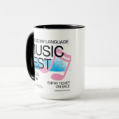Music Is My Language Tea Mug (Devant gauche)