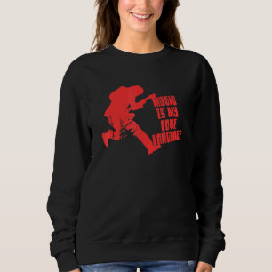 Music is My Love Language Guitar Player Trui