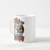 Music Is My Therapy Ceramic Mug Koffiemok (Voorkant links)