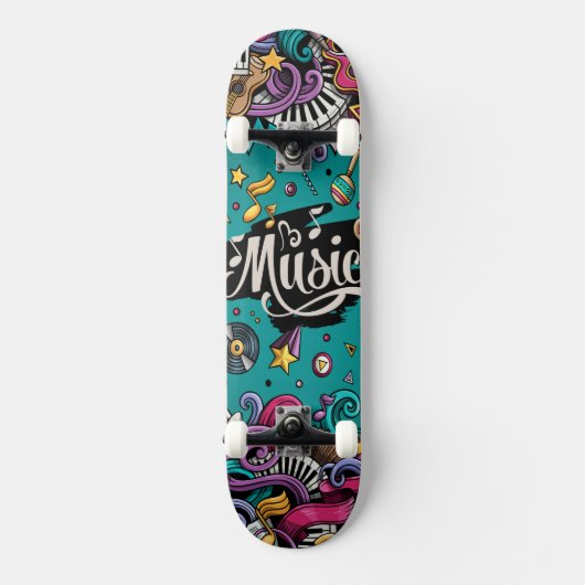 Music is Schaats Board Skateboard (Voorkant)