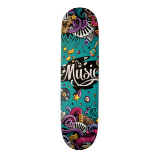 Music is Schaats Board Skateboard
