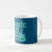 Music is the Soundtrack of Life Coffee Mug (Devant droit)
