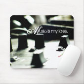 Music Love Mixer Mousepad Muismat (Met muis)