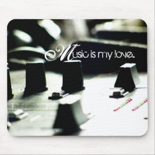 Music Love Mixer Mousepad Muismat