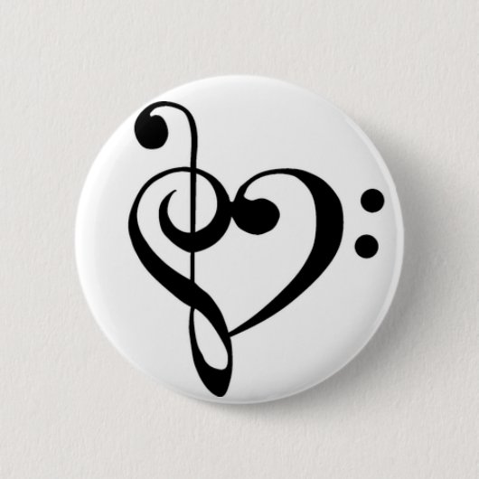 Music Love Ronde Button 5,7 Cm (Voorkant)