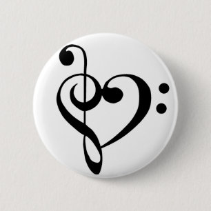 Music Love Ronde Button 5,7 Cm