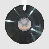 Music=Love Round Vinyl Record Ornament (achterkant)