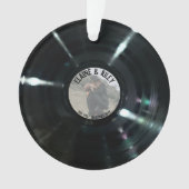 Music=Love Round Vinyl Record Ornament (voorkant)