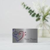 Music Love Visitekaartje (Staand voorkant)