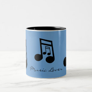 MUSIC LOVER Collectie Tweekleurige Koffiemok