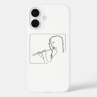 Music Lover, Flute Player,  iPhone 16 Hoesje