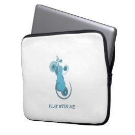 MUSIC LOVER GIFT GITAAR VERJAARDAG JUBILEUM LAPTOP SLEEVE