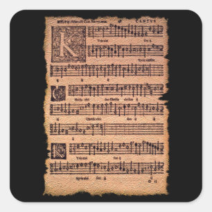MUSIC LOVER Gregorian Chant Stickers