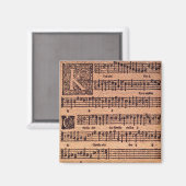 MUSIC LOVER Gregorian Chants History Magnets Magneet (Voorkant / Achterkant)