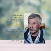 Music Lover Memorial Photo Keepsaké (Neutre)