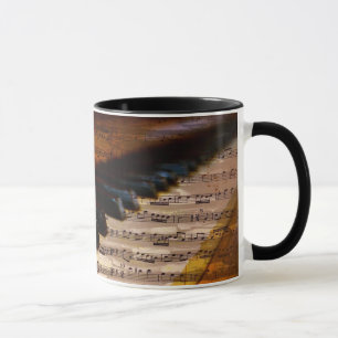 Music Lover    muzieknoten, pianoketoestel Mok