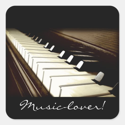MUSIC-LOVER Piano-toetsen Stickers (Voorkant)