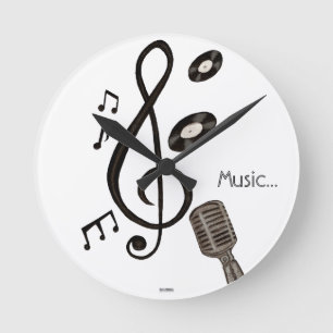Music Lover Ronde Klok