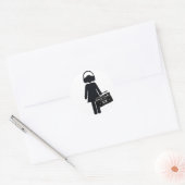Music Lover Ronde Sticker (Envelop)