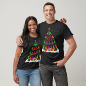 Music Lover Xmas Lights Musical Ukulele Christmas T-shirt (Unisex)