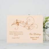Music Lovers Wedding Program (Staand voorkant)