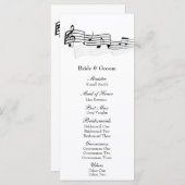 Music Lovers Wedding Program Programma (Voorkant / Achterkant)