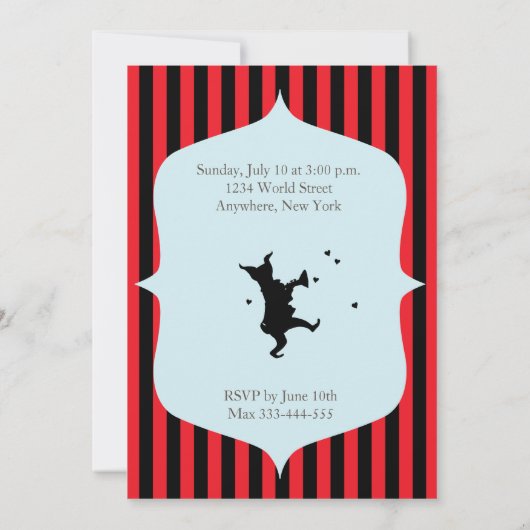 Music Maker ! Carte d'invitation Rabbit (Dos)