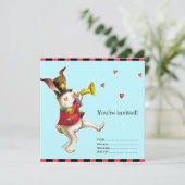 Music Maker ! Carte d'invitation Rabbit (Debout devant)