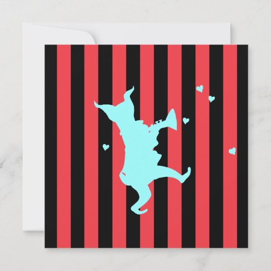 Music Maker ! Carte d'invitation Rabbit (Dos)