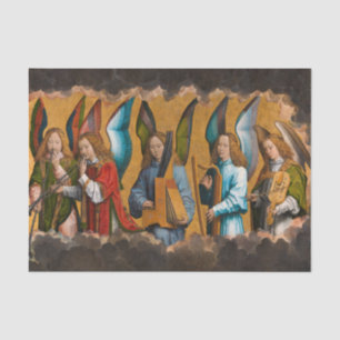 Music-Making Angels door Hans Memling Tissuepapier