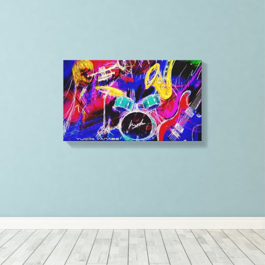 Music Medley Canvas Afdruk (Insitu (Houten vloer))