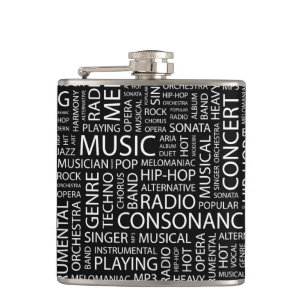 MUSIC-modelwoordwolk Heupfles