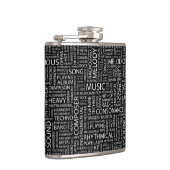 MUSIC-modelwoordwolk Heupfles (Rechts)