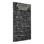 MUSIC-modelwoordwolk Mini Klembord (Schuin)