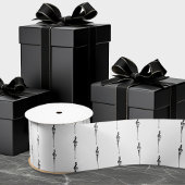 Music Motif Melting Treble Clef Black en White Lint