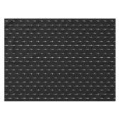 Music Motif Melting Treble Clef Whiite en Black Tafelkleed (Voorkant (Horizontaal))