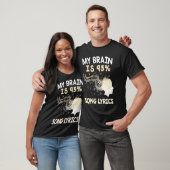 Music    My Brain is 95 Song Lyrics  & Cool T-shirt (Unisex)