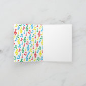 Music Note Band Teacher Note Kaart (Binnen)