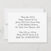 Music Note Dancers Dance Sing Party INVITATION Kaart (Achterkant)