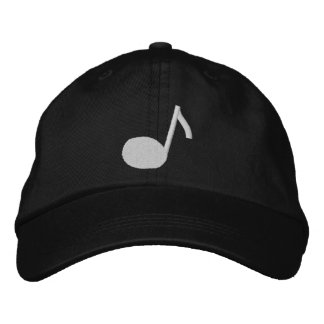 Music Note Embroidered Cap Geborduurde Pet