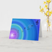 Music Note-Kaart Kaart (Gele Bloem)