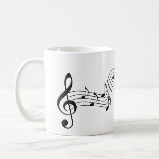 Music Note Notes Song symbool voor muzikale sou Koffiemok