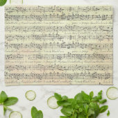Music Note Pattern Music Theme Kitchen Towel Theedoek (Gevouwen)