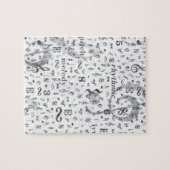 Music Note Pattern Music Theme Legpuzzel (Horizontaal)