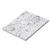 Music Note Pattern Music Theme Notitieblok (Gedraaid)