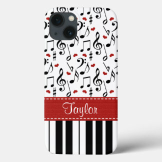 Music Note Piano iPhone 13 Hoesje