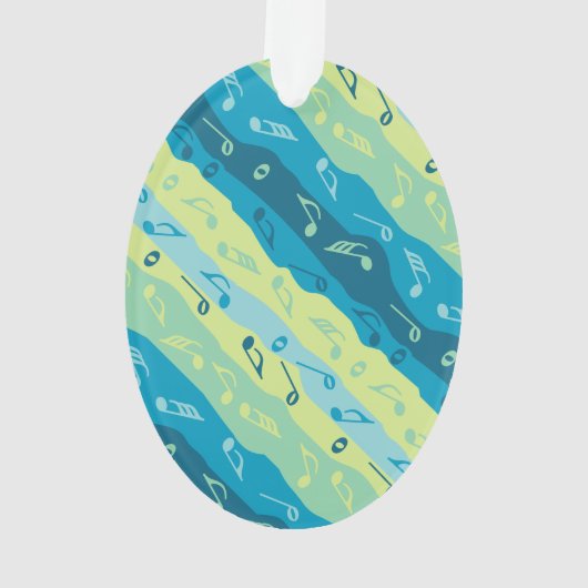 Music Note Stripes Ornament (achterkant)